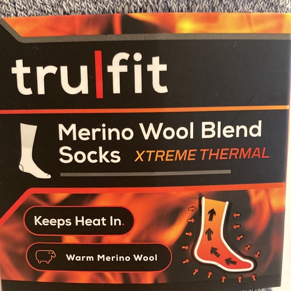 Merino Wool Blend Socks Xtreme Thermal Warm Cold Weather Boot Socks Grey - Picture 4 of 15
